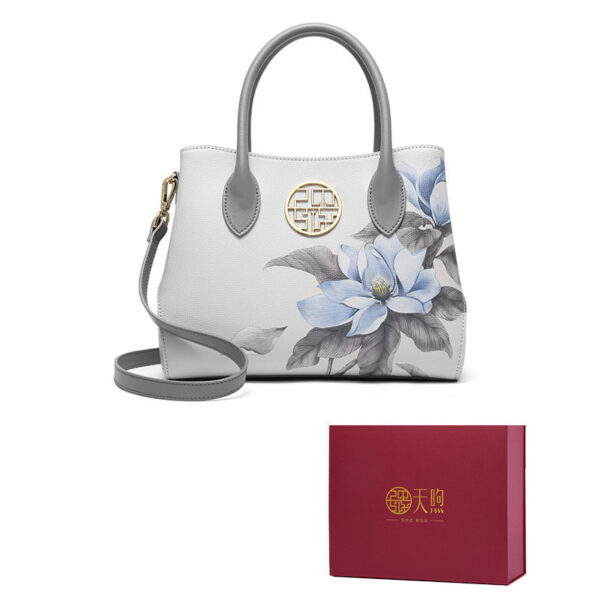 Women's New Stylish Leather Handbag Fashion Chinese Style - Image 6