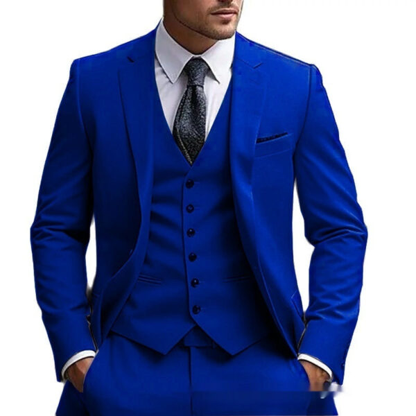 European And American Plus Fat Foreign Trade Plus Size Suit Three-piece Suit - Image 5