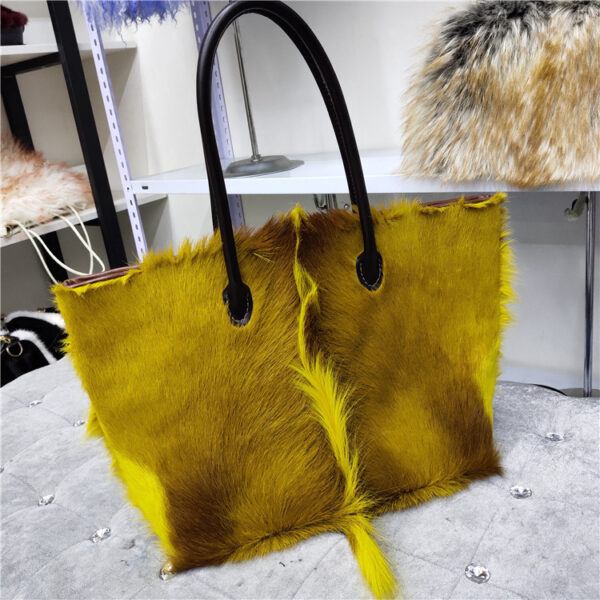 European And American Fashion Minimalist Cowhide Handle Handbag - Image 8