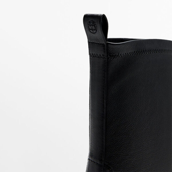 Sheepskin Ankle Boots Platform Block Heel Casual - Image 4