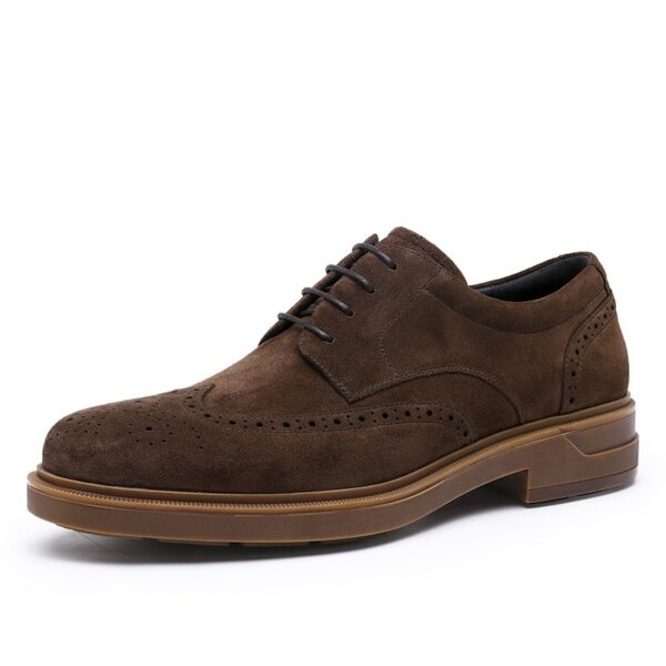 New Vintage Engraving Suede Leather Breathable Shoes Men - Image 8