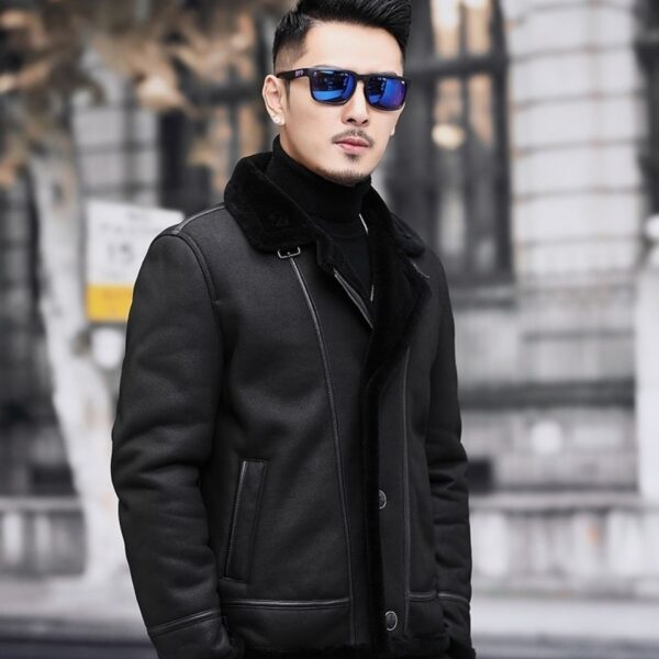 Fashion Personality Fur Integrated Men's Short Coat - Image 8