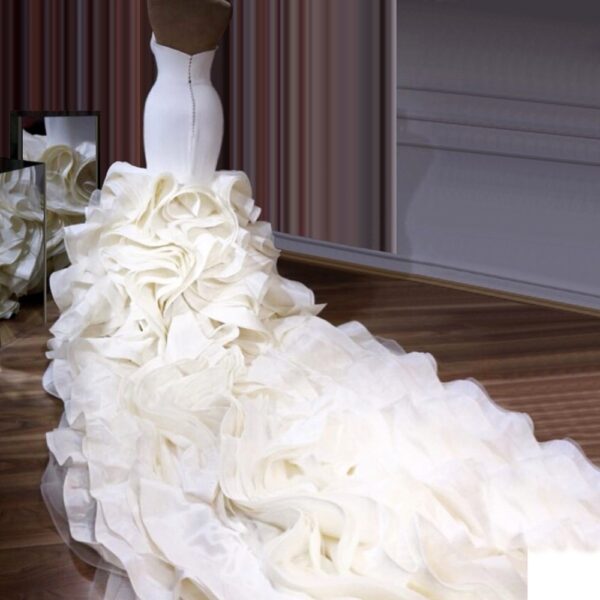 Elegant Style New Bra Wrap Hip Long Trailing Dress - Image 2
