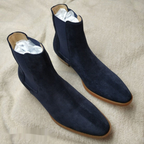 Men's FallWinter All-match Buckskin Martin Boots - Image 3