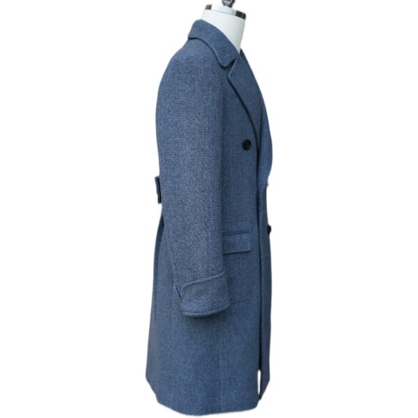 Men's Wool Double Breasted Polo Coat - Image 5