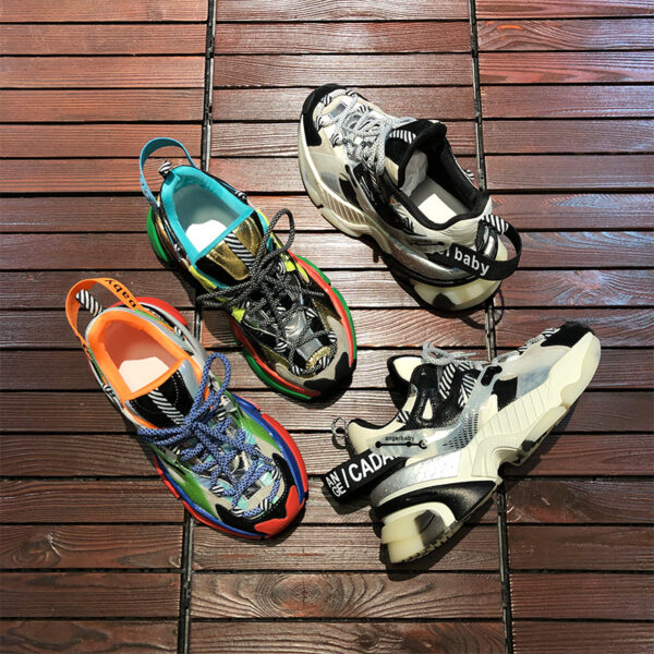 Color block platform sneakers - Image 2