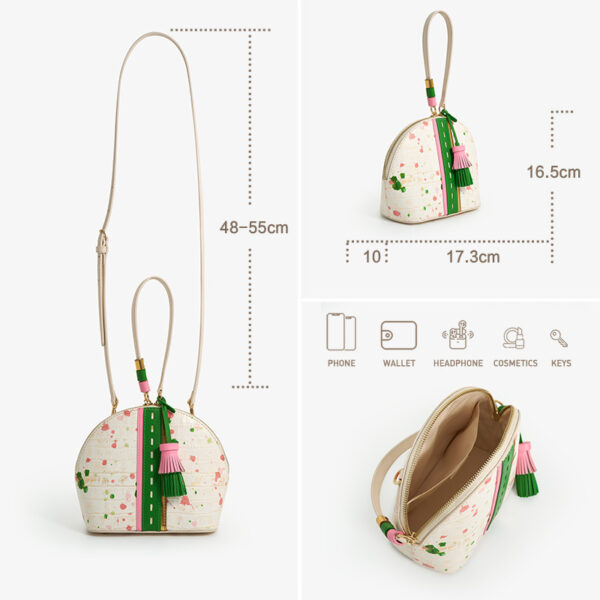 Women's Personalized Tassel Handbag Genuine Leather - Image 6