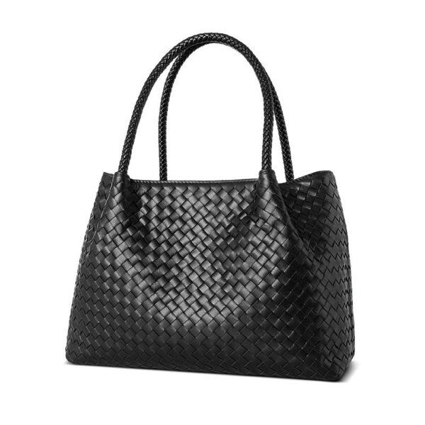 The First Layer of Cowhide Hand-woven Handbags Women's Picture-in-the-mother Bag - Image 3