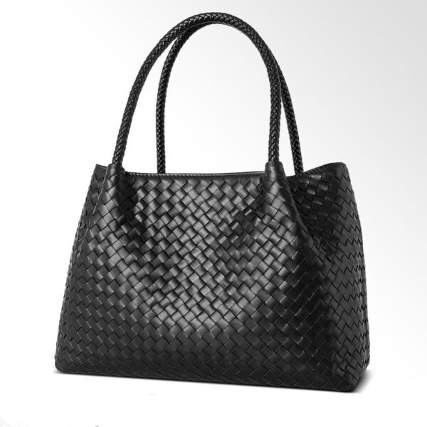 The First Layer of Cowhide Hand-woven Handbags Women's Picture-in-the-mother Bag - Image 2