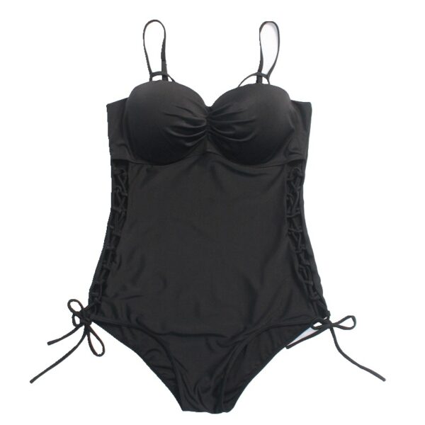 The New One-Piece Sports Swimsuit Women'S Plus Size Fat Mm200 Catties Bikini Sexy Cover Belly Was Thin Hot Spring Swimwear - Image 2