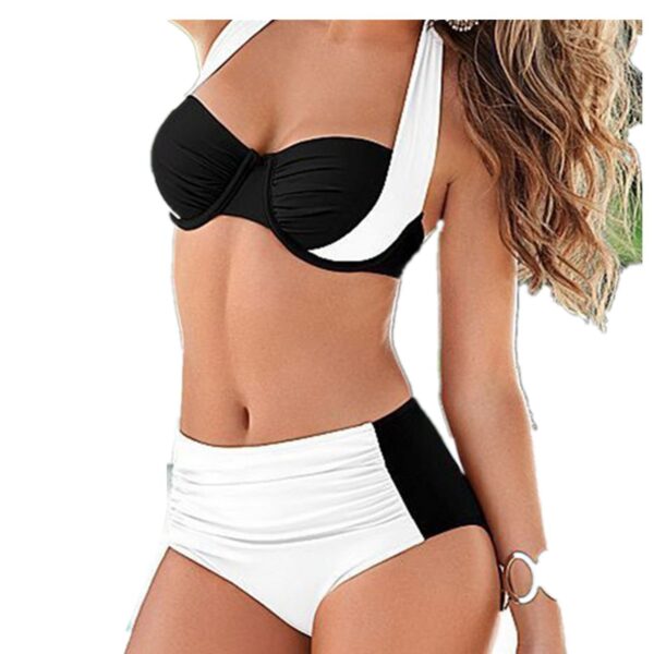 Europe And The United States New Sexy Bikini Swimwear High Waist Swimsuit Women Halter - Image 5
