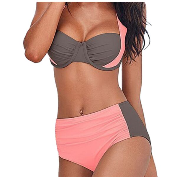 Europe And The United States New Sexy Bikini Swimwear High Waist Swimsuit Women Halter - Image 2