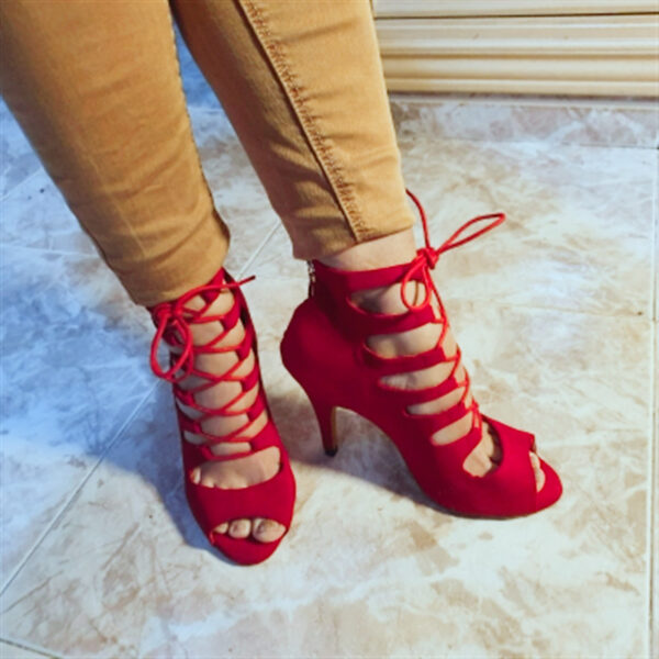 Ladies Mid-High-Heel Soft-Soled Comfortable Dancing Shoes - Image 2