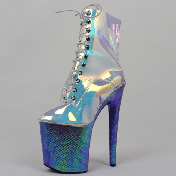 Super High-heeled Short Boots Pole Dance Shoes Nightclub Stage Model Catwalk Shoes - Image 4