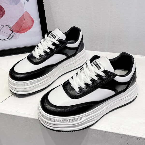 New Small White Women's Shoes Korean Sponge Cake Thick Bottom - Image 5