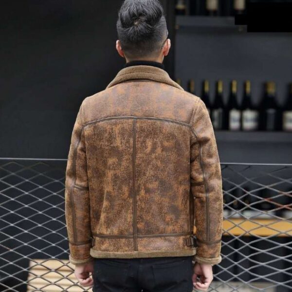 Fashion Personality Fur Integrated Men's Short Coat - Image 5