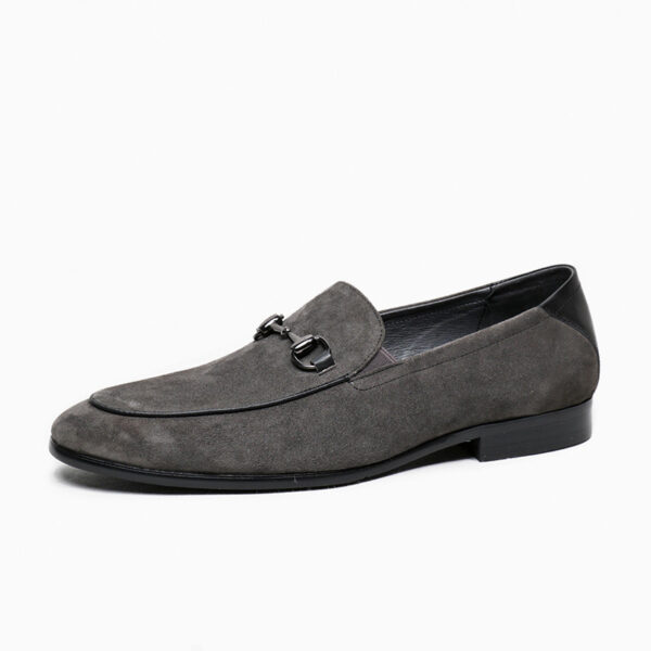 Men's Suede Horsebit Slip-On Shoes - Image 3