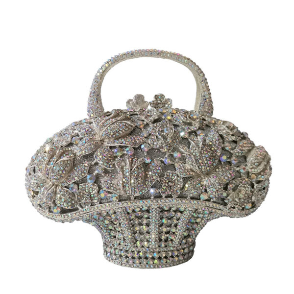 New Banquet Diamond Mini Women's Bag Flower Basket - Image 3