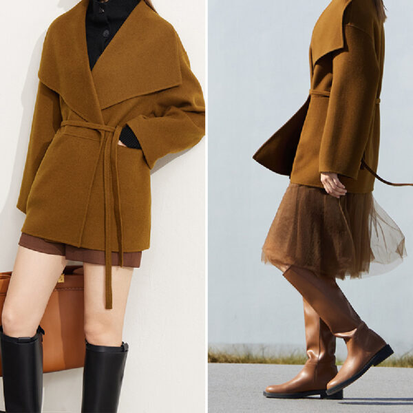 Women's Medium Long Reversible Coat - Image 6