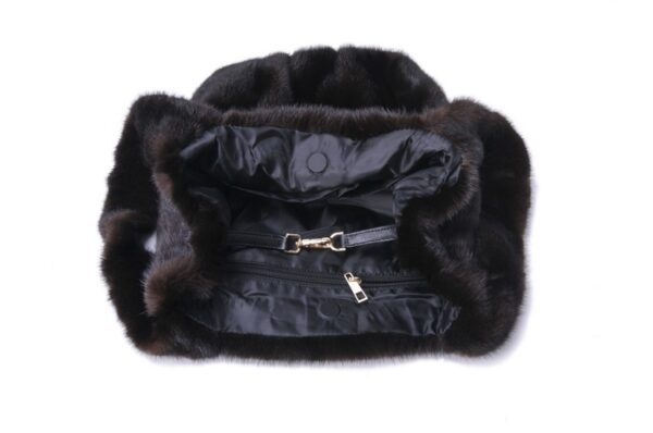 Whole Skin Mink Fur Wrap Soft Surface - Image 6