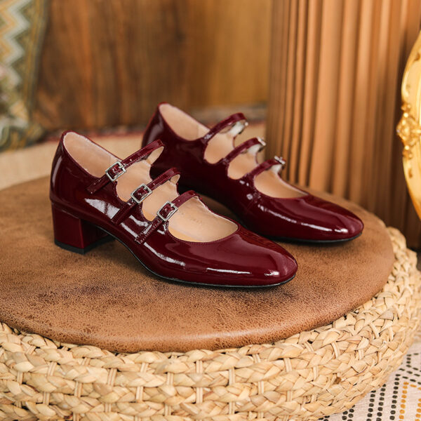 New Fashion Vintage Leather Sandals - Image 5