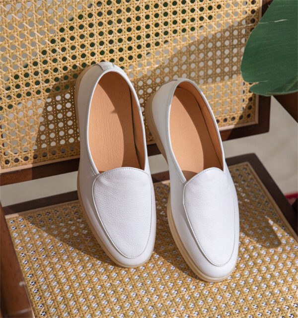 Fashion Penny Men's Wrestled Leather Casual Leather Shoes - Image 5