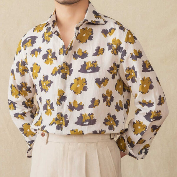 Spring And Summer Thin Draping Breathable Long Sleeves Shirt - Image 5