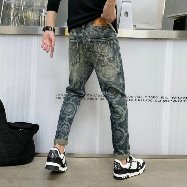 Fashion Men's Jeans Casual Stretch Pants - Image 4