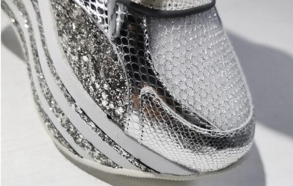 Genuine Leather Breathable Mesh Platform Shoes - Image 8