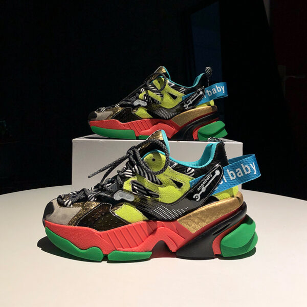 Color block platform sneakers - Image 5
