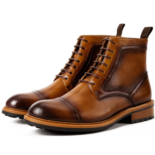 Autumn and Winter New British Men's Retro Martin Boots - Image 4