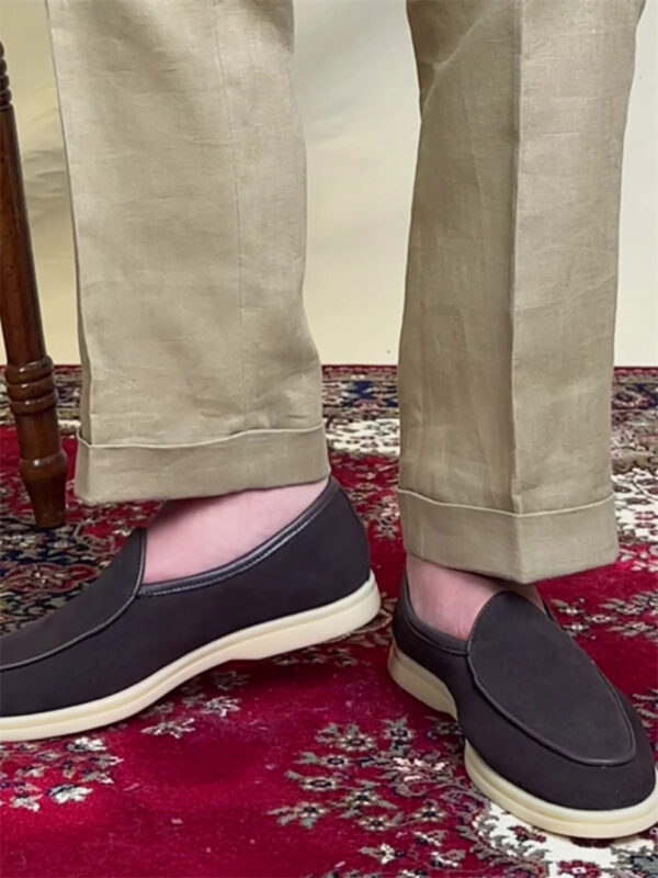 Fashion Penny Men's Wrestled Leather Casual Leather Shoes - Image 7