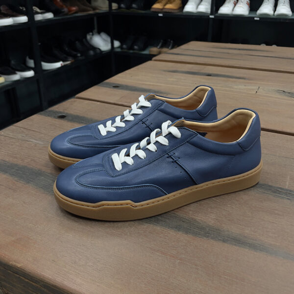 Cowhide Men's Trendy All-match Niche Casual Sneakers - Image 6