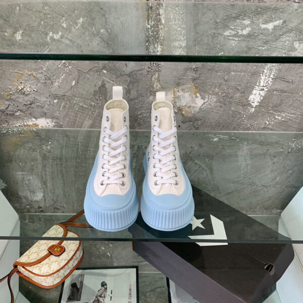 Women's Low-top Strappy Platform Platform Casual High-top Canvas Shoes - Image 9
