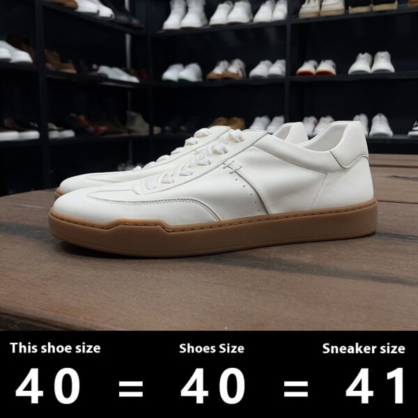 Cowhide Men's Trendy All-match Niche Casual Sneakers - Image 2