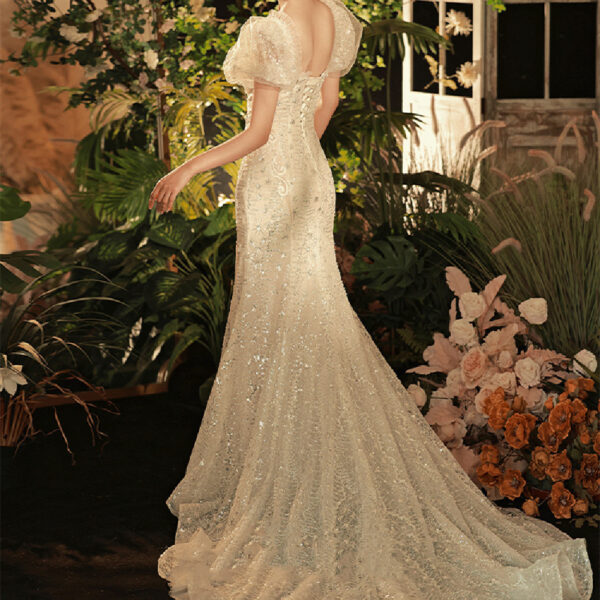 Women's Fashion Gauze Fishtail Dress - Image 5