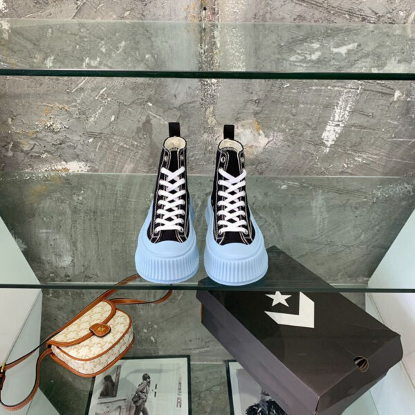 Women's Low-top Strappy Platform Platform Casual High-top Canvas Shoes - Image 7