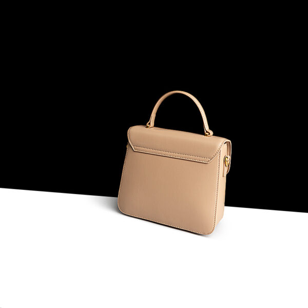 Leather Cow Women's High-end Retro Square Shoulder Bag - Image 5