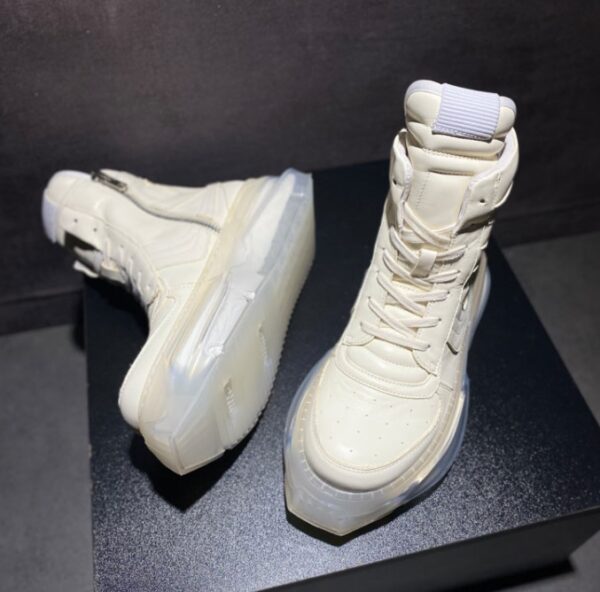 Men's High Top Sneakers Leather Sports Leisure - Image 5