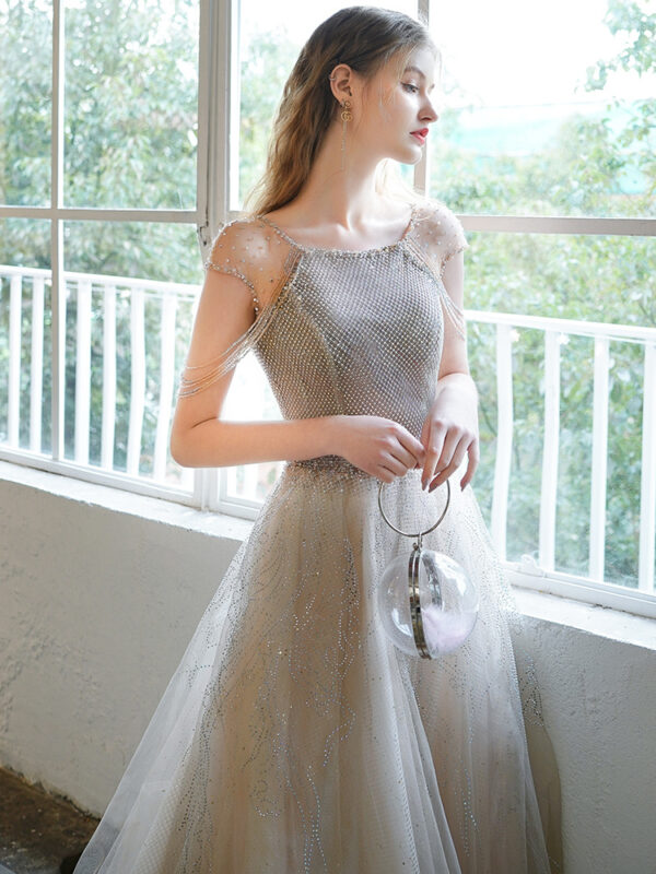 Women's High-end Heavy Industry Evening Dress Temperament - Image 4