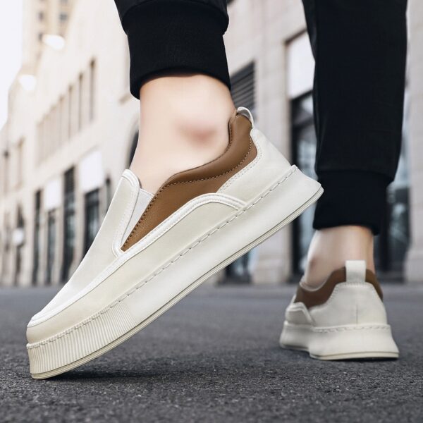 Tide Brand Small White Shoes Men Low Stirrups - Image 5