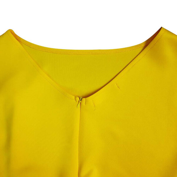 Women's Elegant Ruffle Sleeveless Bodycon Formal Party Cocktail Pencil Midi Dress - Image 3