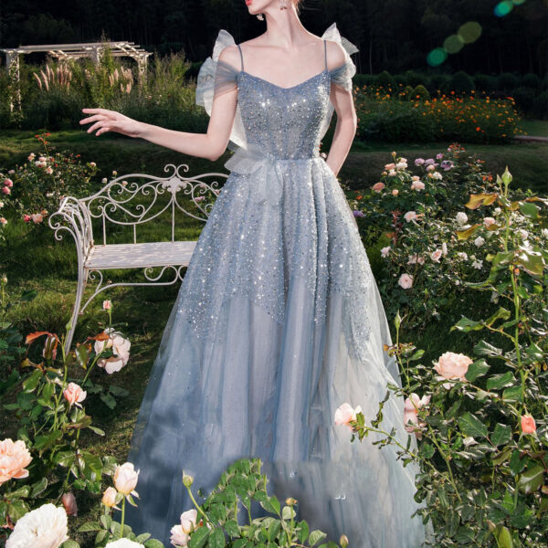 Women's Engagement Banquet High-end Light Luxury Niche Dress - Image 2