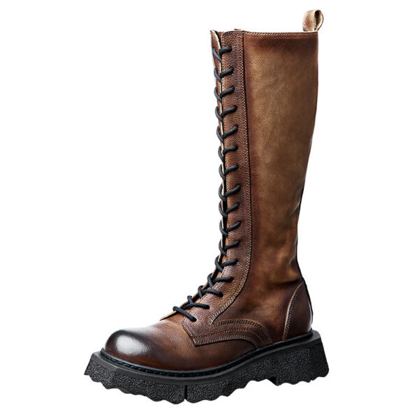 Men's Fashion Vintage Leather Martin Boots - Image 5