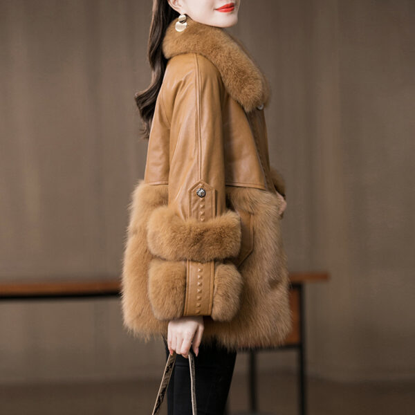 Young Genuine Leather Fur Coat Sheep Fur Fur All-in-one Coat Women's Coat - Image 5