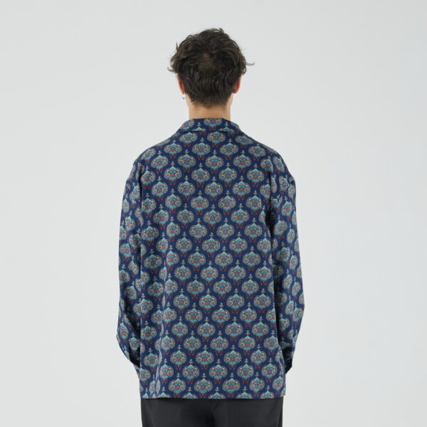 Retro Morphed Cashew Flower Men's Cuban Collar - Image 2