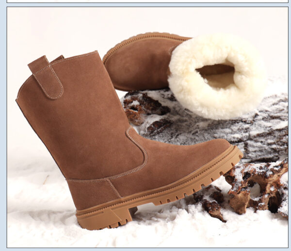 Fur Snow Boots Men's High-top Winter Warm - Image 2
