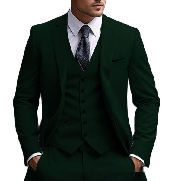 European And American Plus Fat Foreign Trade Plus Size Suit Three-piece Suit - Image 10