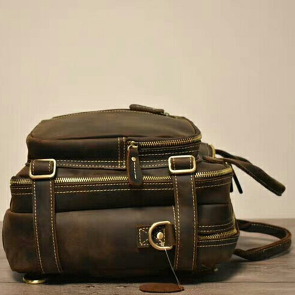Men's Genuine Leather Hand-held One Shoulder Messenger Bag - Image 6