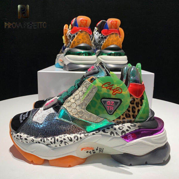 Color block platform sneakers - Image 4